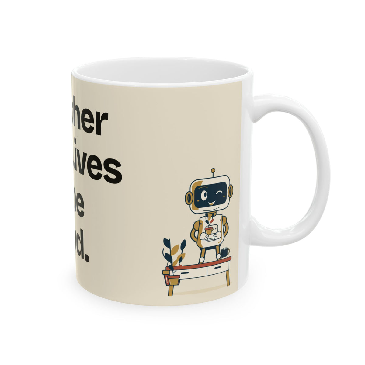 My Other Brain Lives in the Cloud — AI Coffee Mug