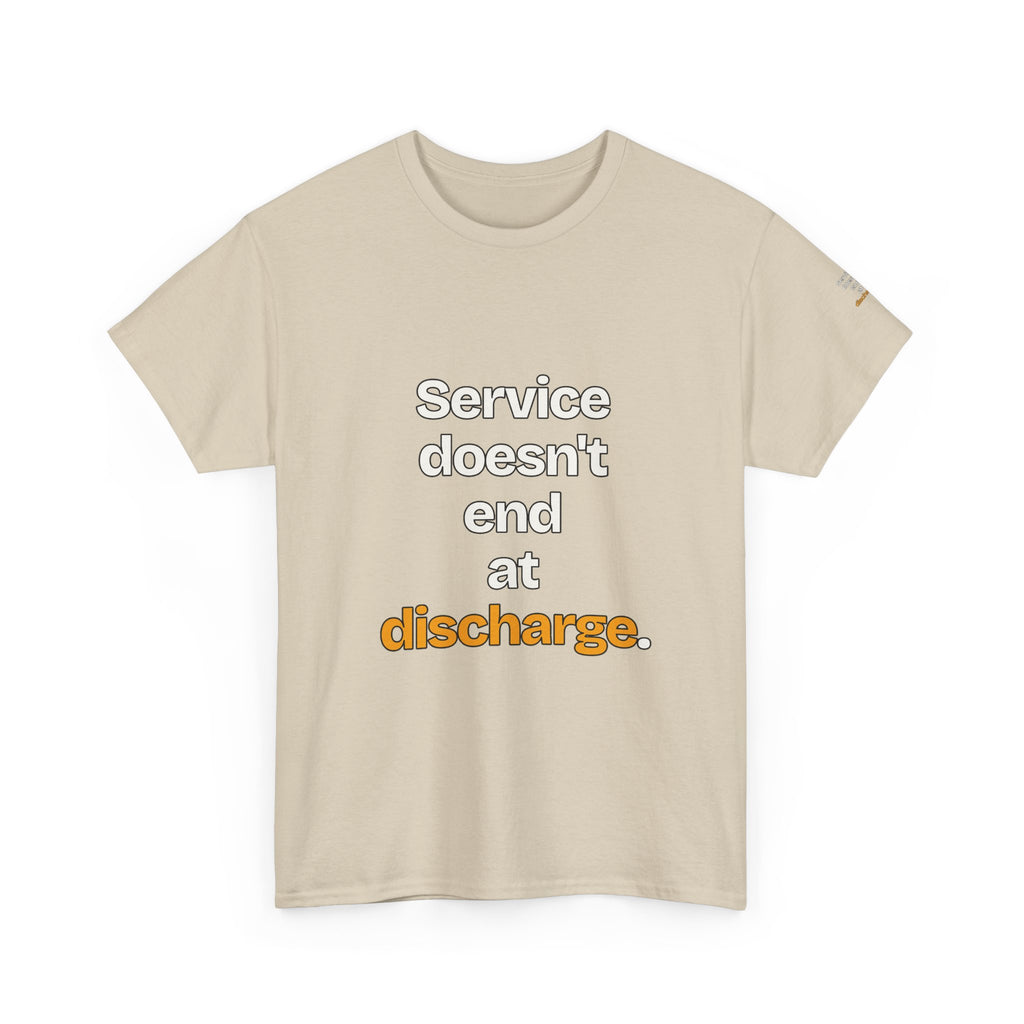 Service Doesn't End at Discharge — Praetorian League T-Shirt