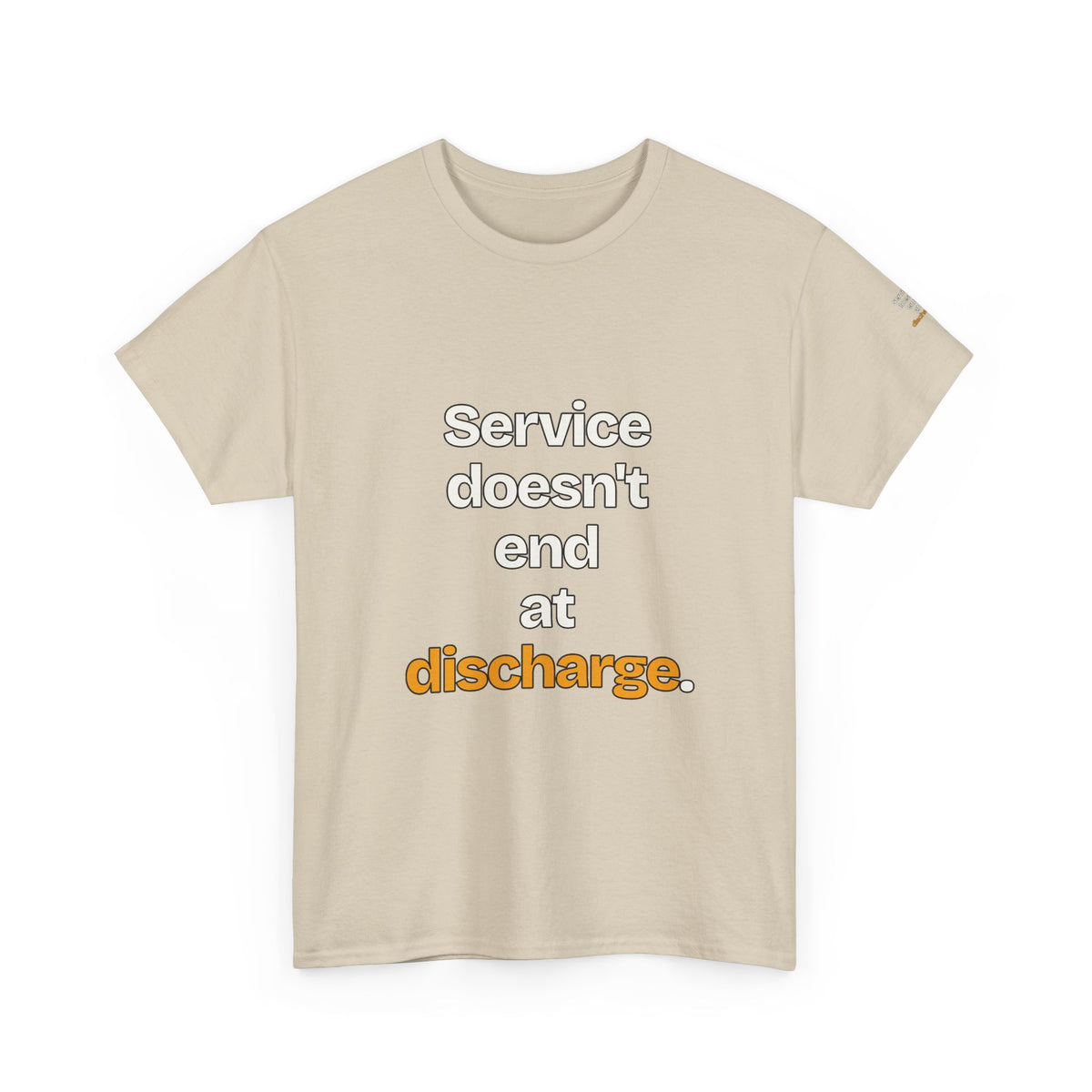 Service Doesn't End at Discharge — Praetorian League T-Shirt