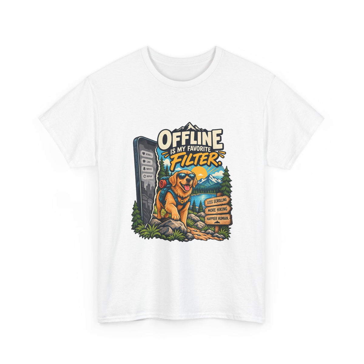 Offline Is My Favorite Filter — Social Media T-Shirt