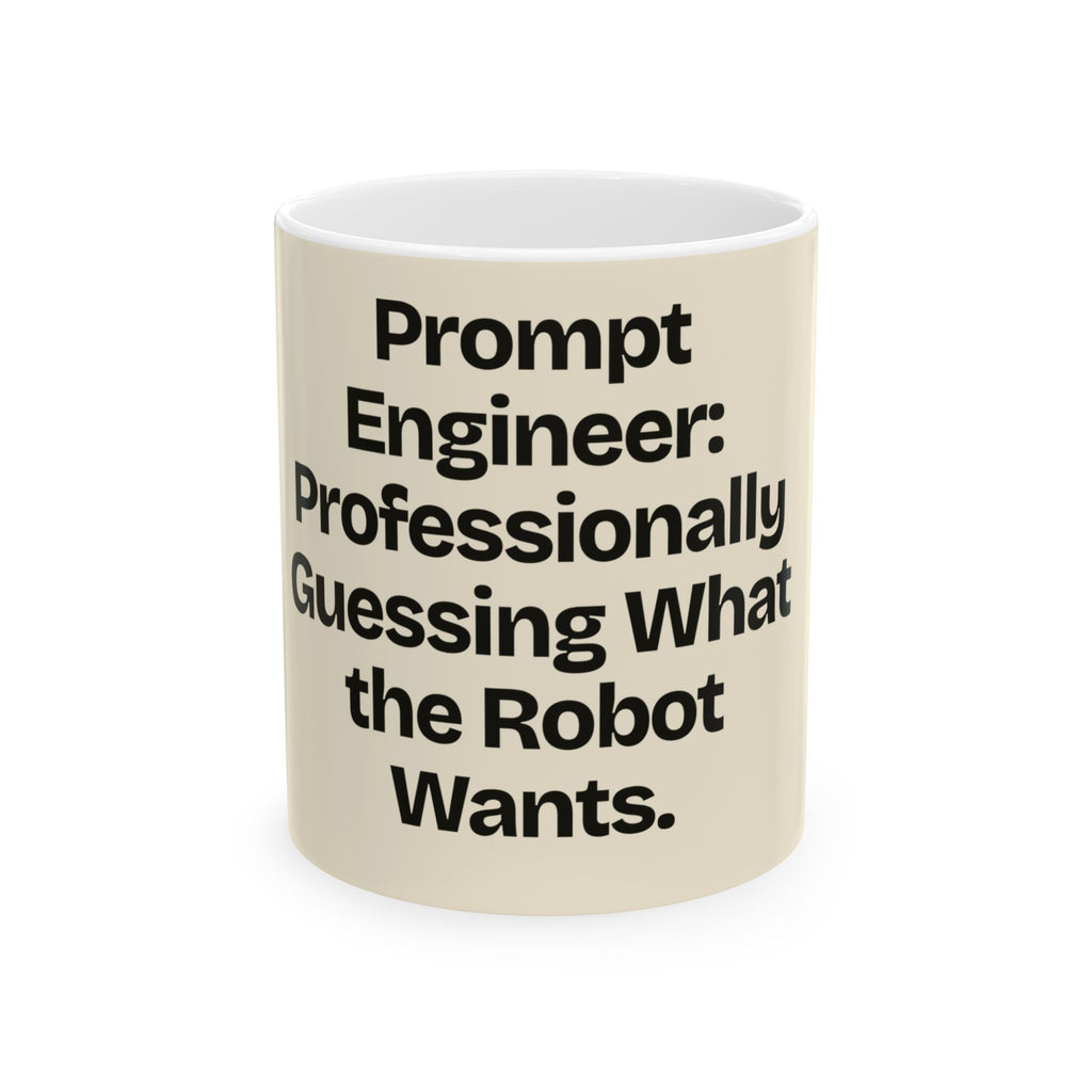 Prompt Engineer: Professionally Guessing What the Robot Wants — AI Coffee Mug