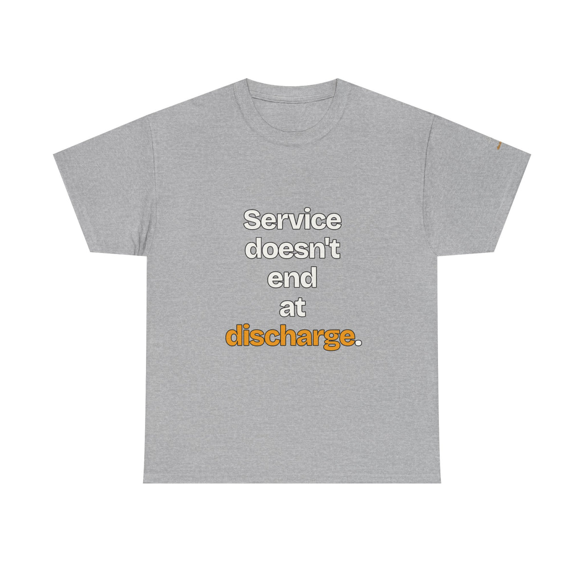Service Doesn't End at Discharge — Praetorian League T-Shirt
