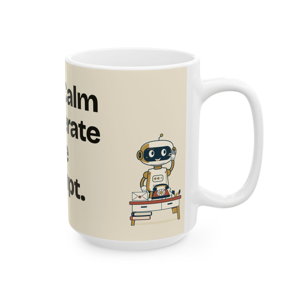 Keep Calm and Iterate the Prompt — AI Coffee Mug