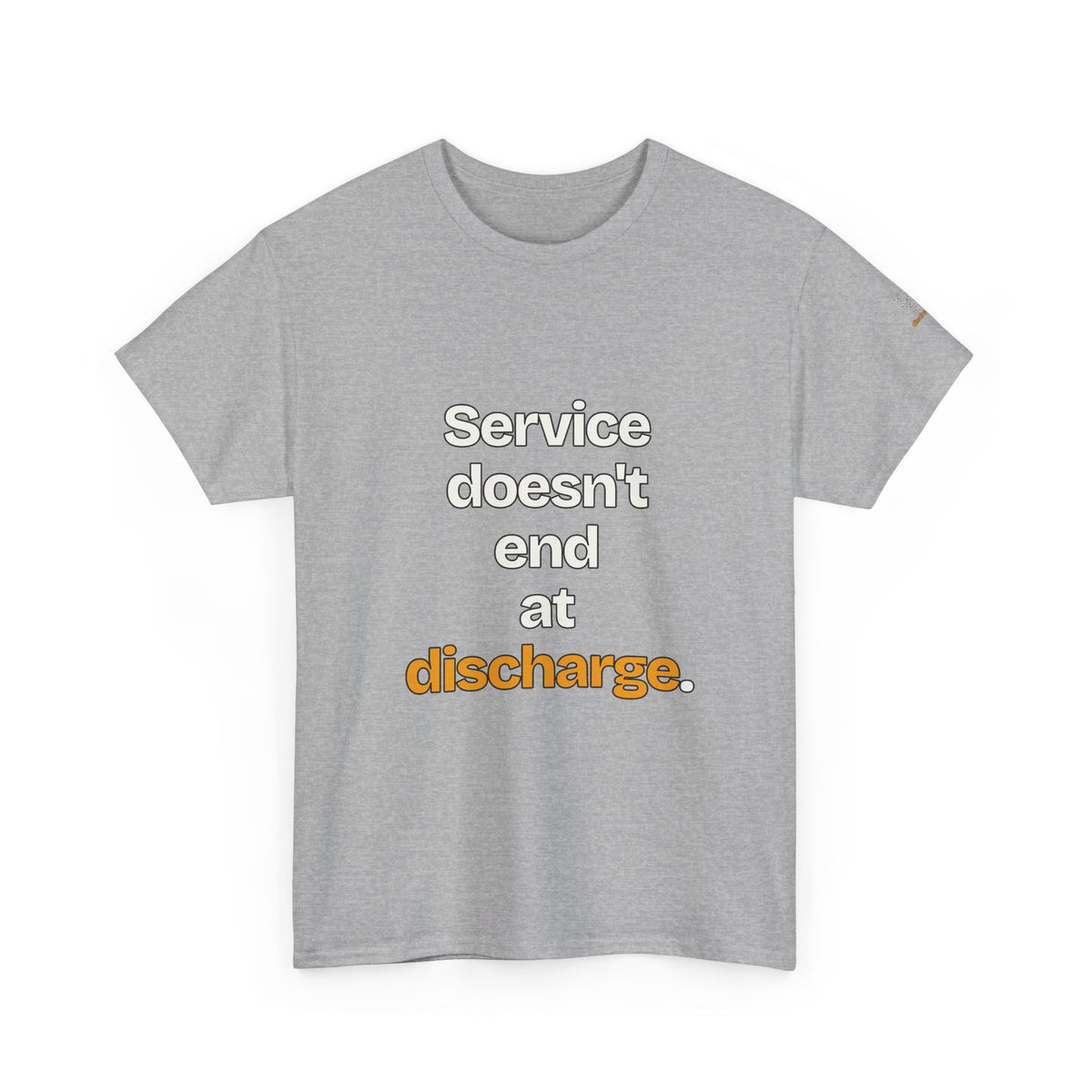 Service Doesn't End at Discharge — Praetorian League T-Shirt