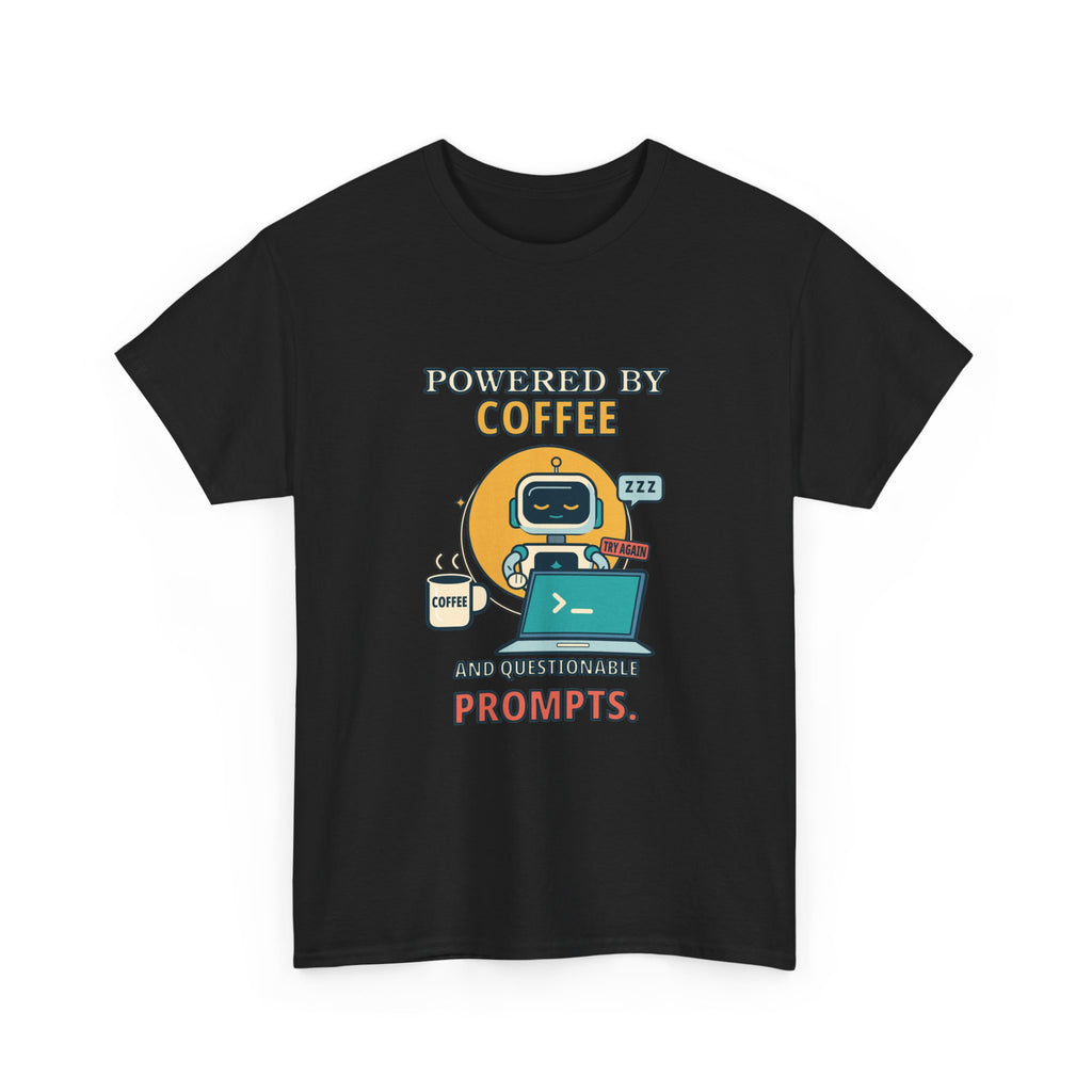 Coffee and Questionable Prompts — AI T-Shirt