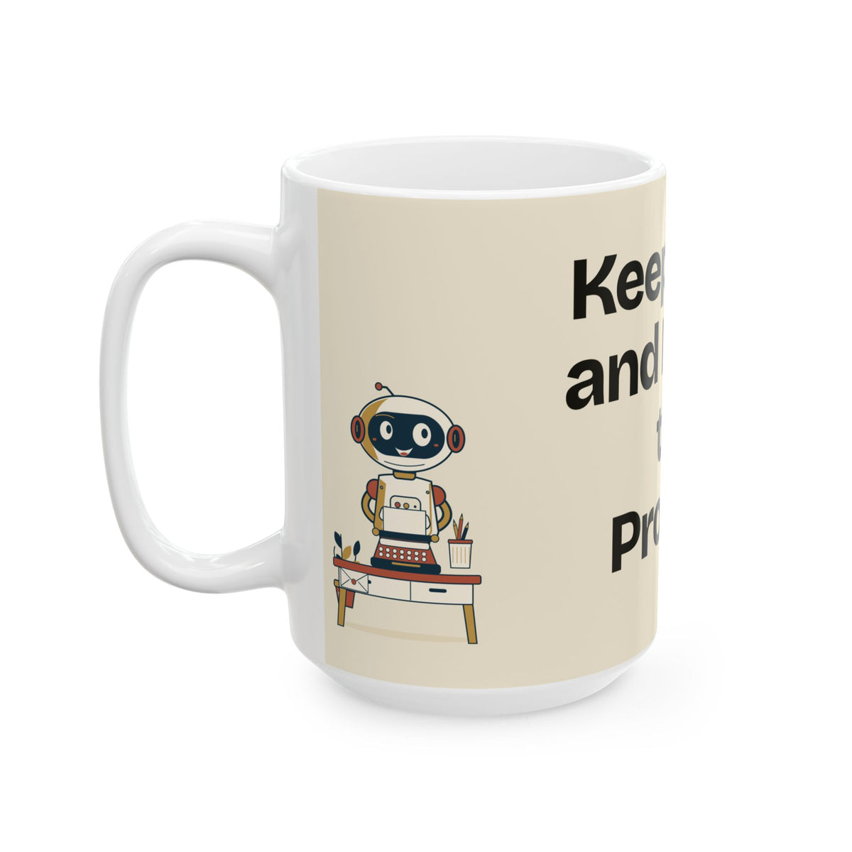 Keep Calm and Iterate the Prompt — AI Coffee Mug