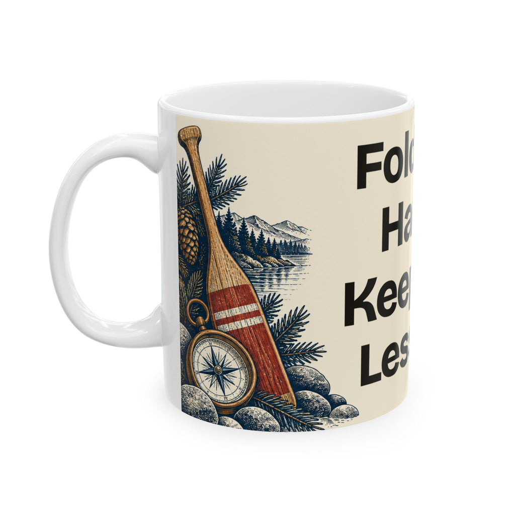 Fold the Hand. Keep the Lesson — Good Decisions Coffee Mug