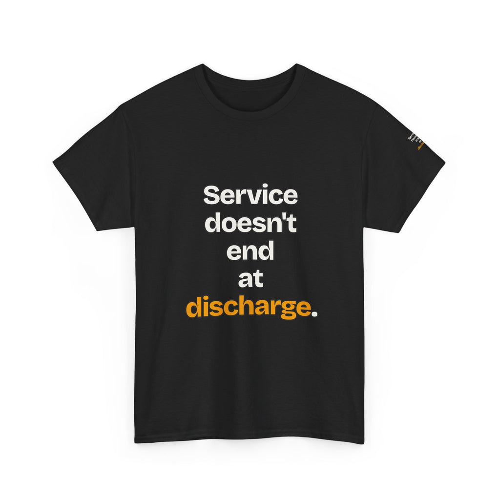 Service Doesn't End at Discharge — Praetorian League T-Shirt