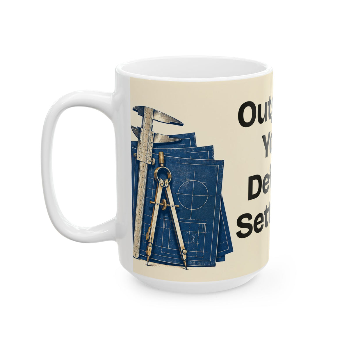 Outgrow Your Default Settings — Product You Coffee Mug
