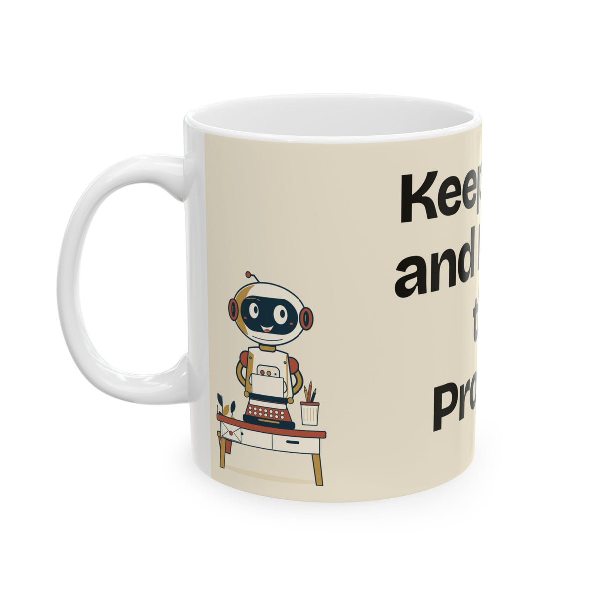 Keep Calm and Iterate the Prompt — AI Coffee Mug