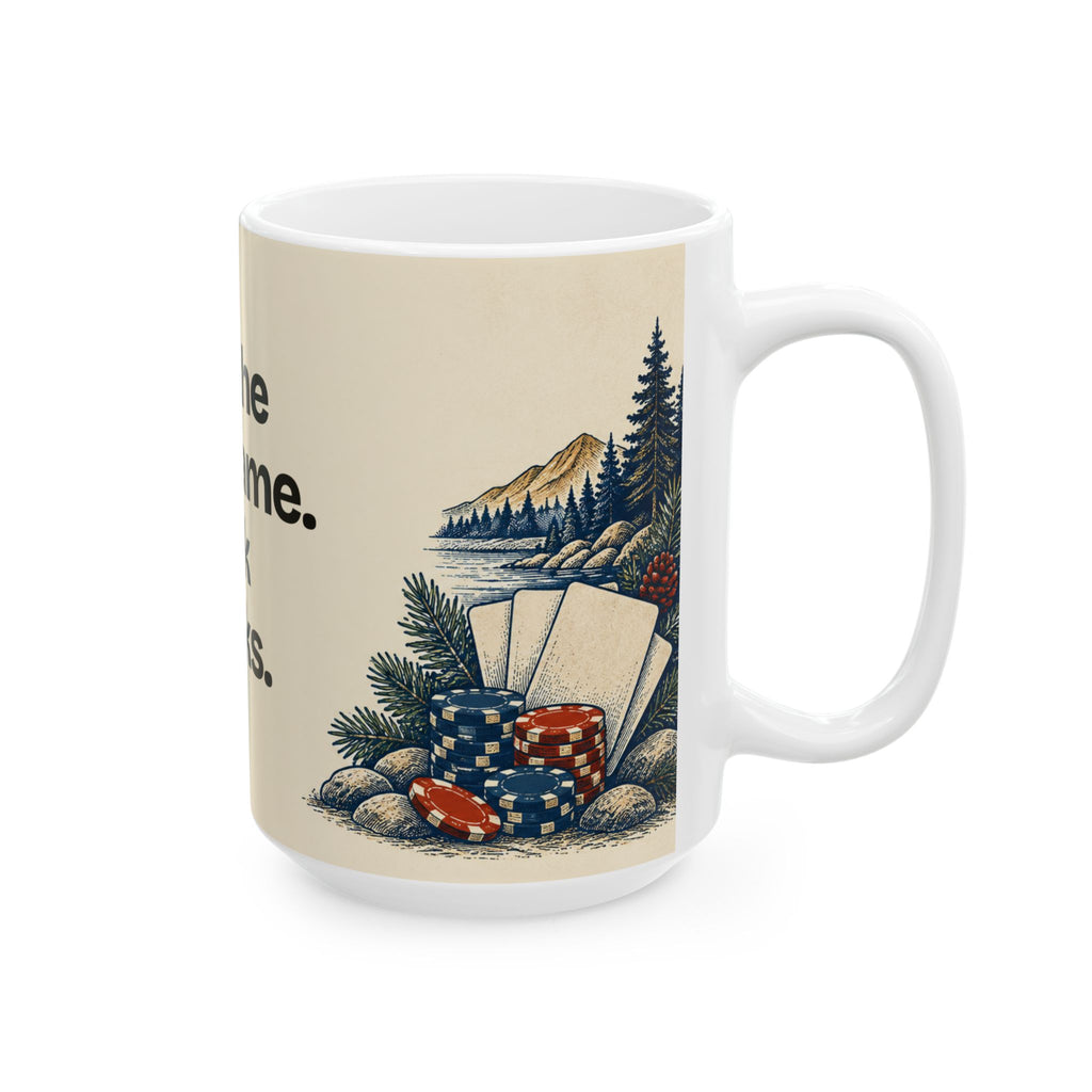 Play the Long Game. Pack Snacks — Good Decisions Coffee Mug