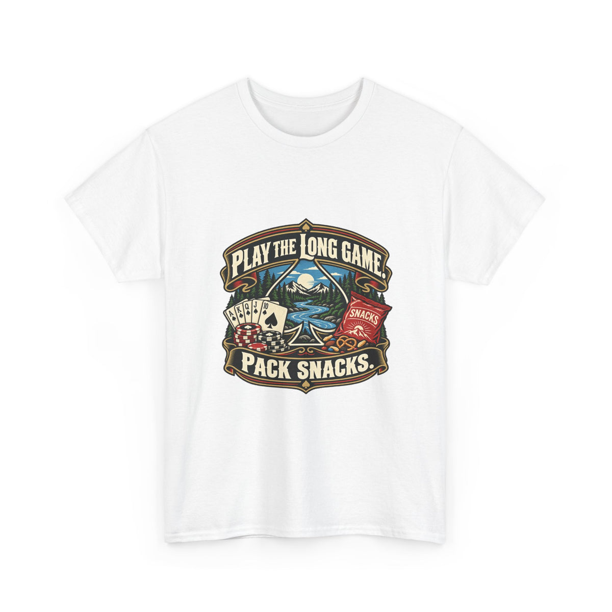 Play the Long Game. Pack Snacks. — Good Decisions T-Shirt