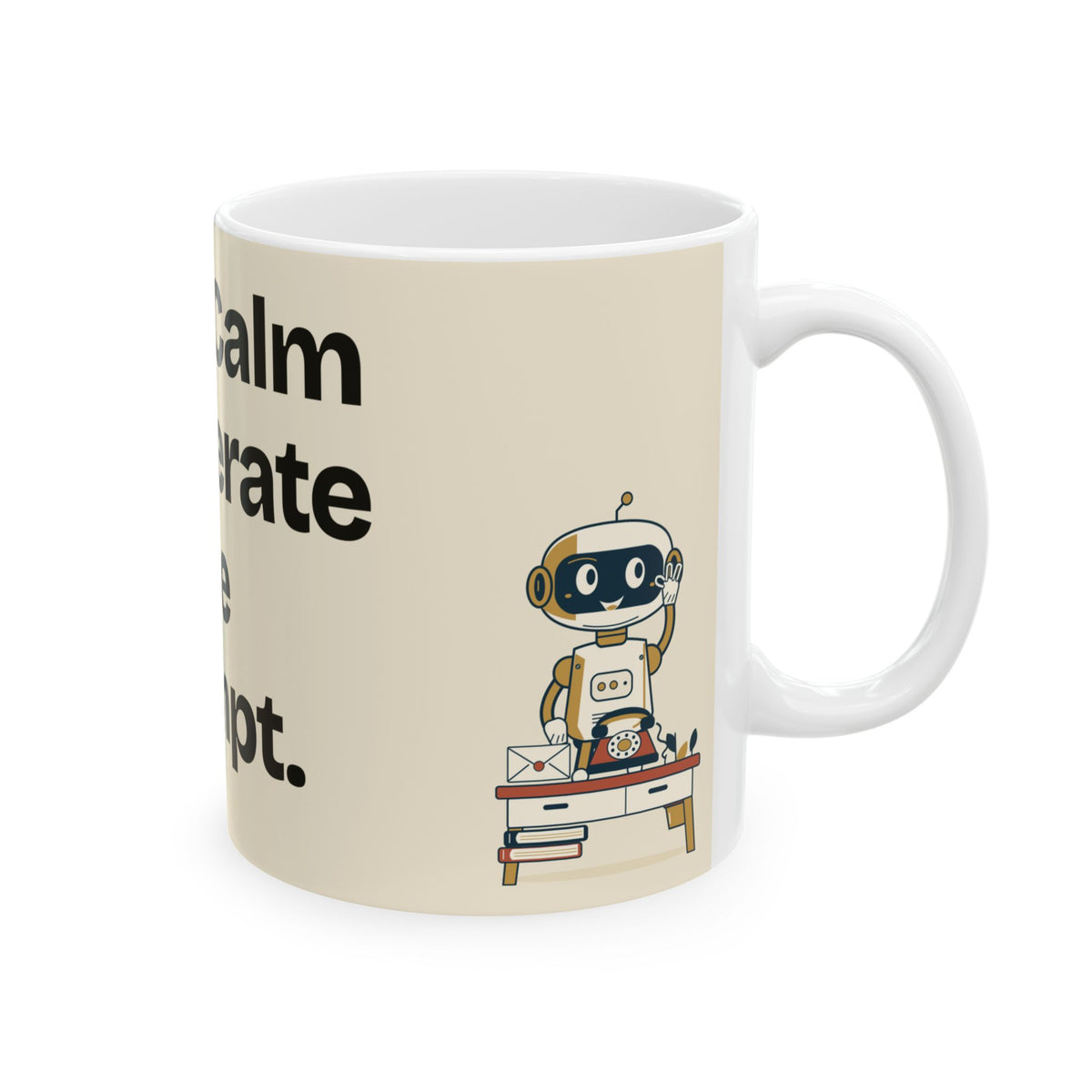 Keep Calm and Iterate the Prompt — AI Coffee Mug