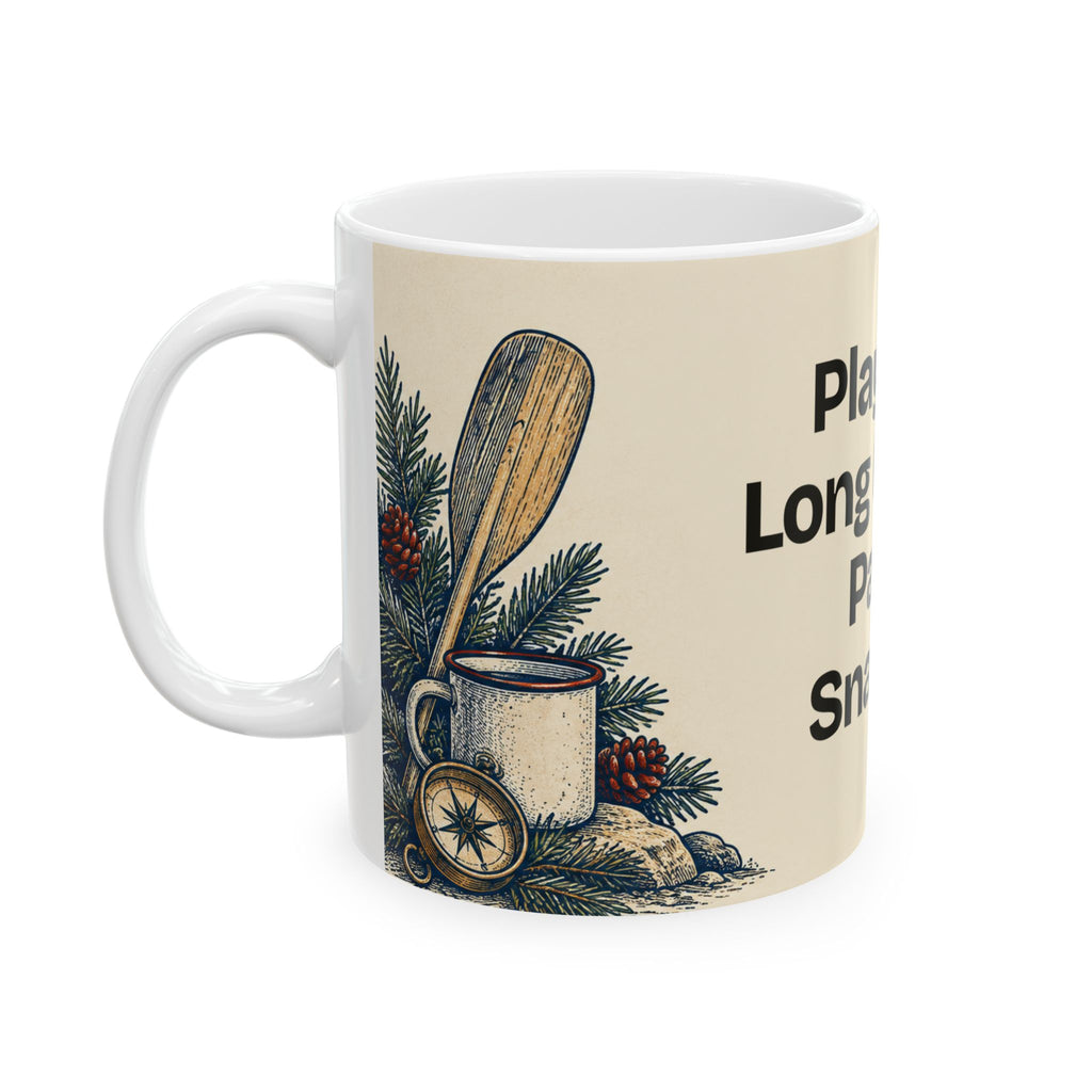 Play the Long Game. Pack Snacks — Good Decisions Coffee Mug