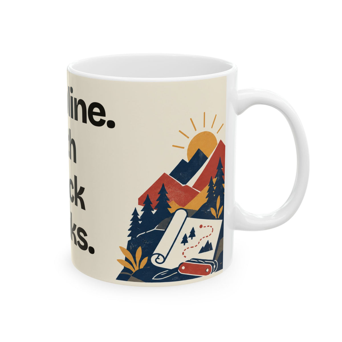 Discipline. With Snack Breaks — Motivation Coffee Mug