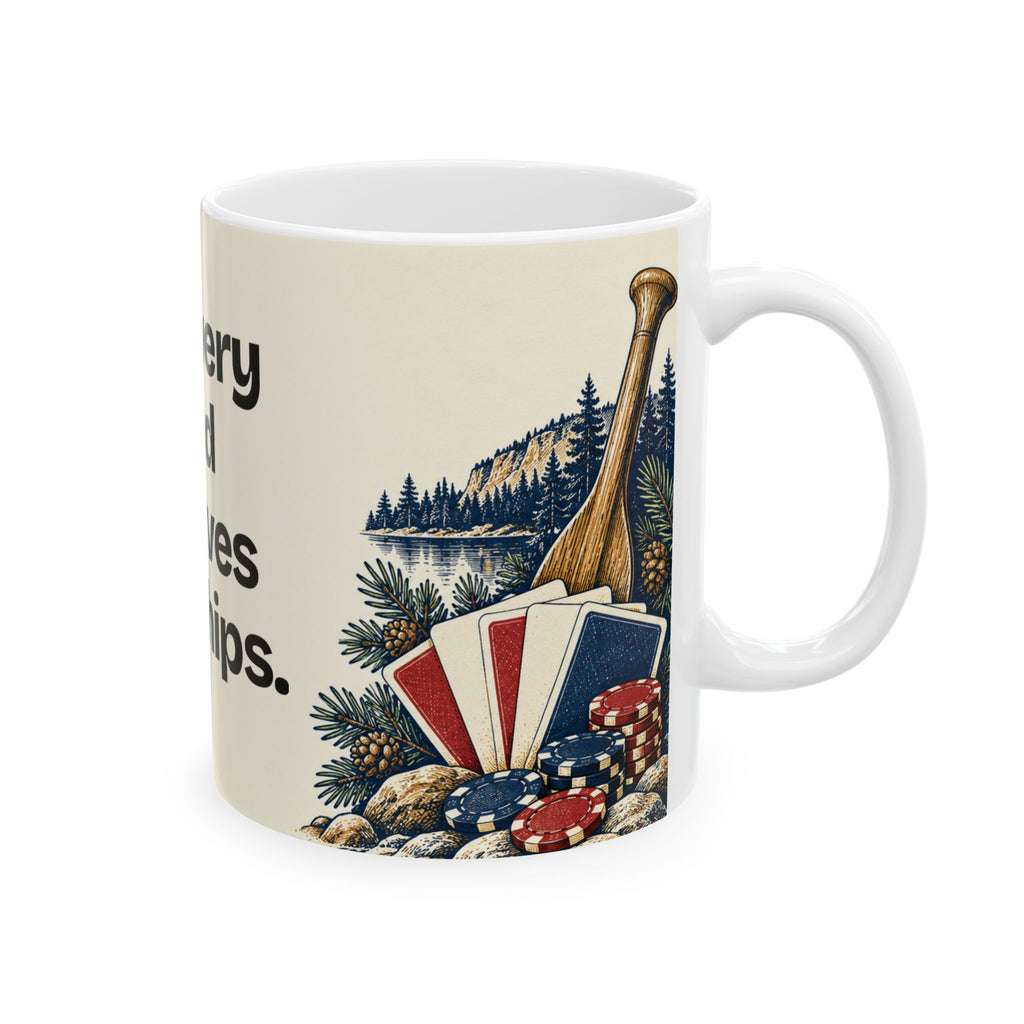 Not Every Hand Deserves Your Chips — Good Decisions Coffee Mug
