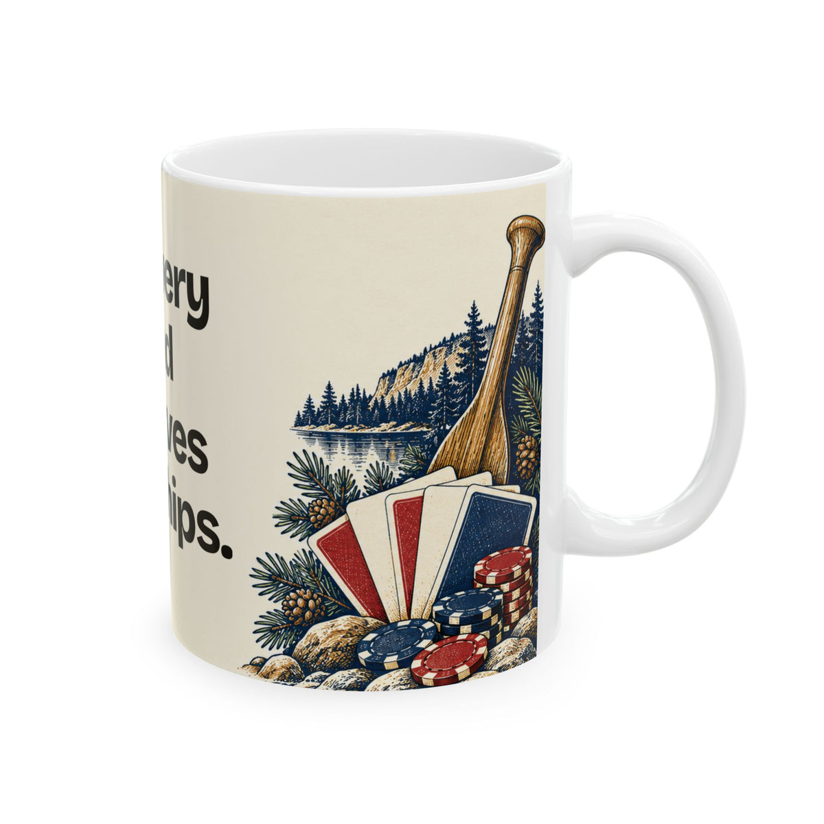 Not Every Hand Deserves Your Chips — Good Decisions Coffee Mug