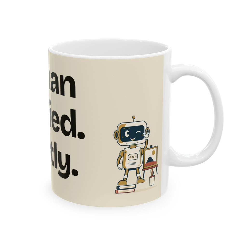 Human Verified. Mostly — AI Coffee Mug