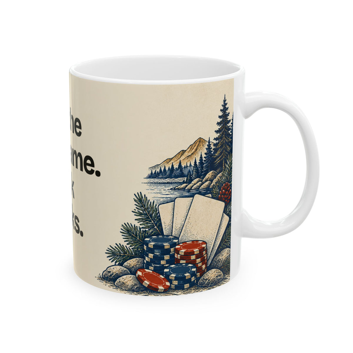 Play the Long Game. Pack Snacks — Good Decisions Coffee Mug