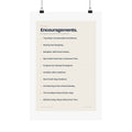 Ten Quiet Encouragements — Motivation Manifesto Poster