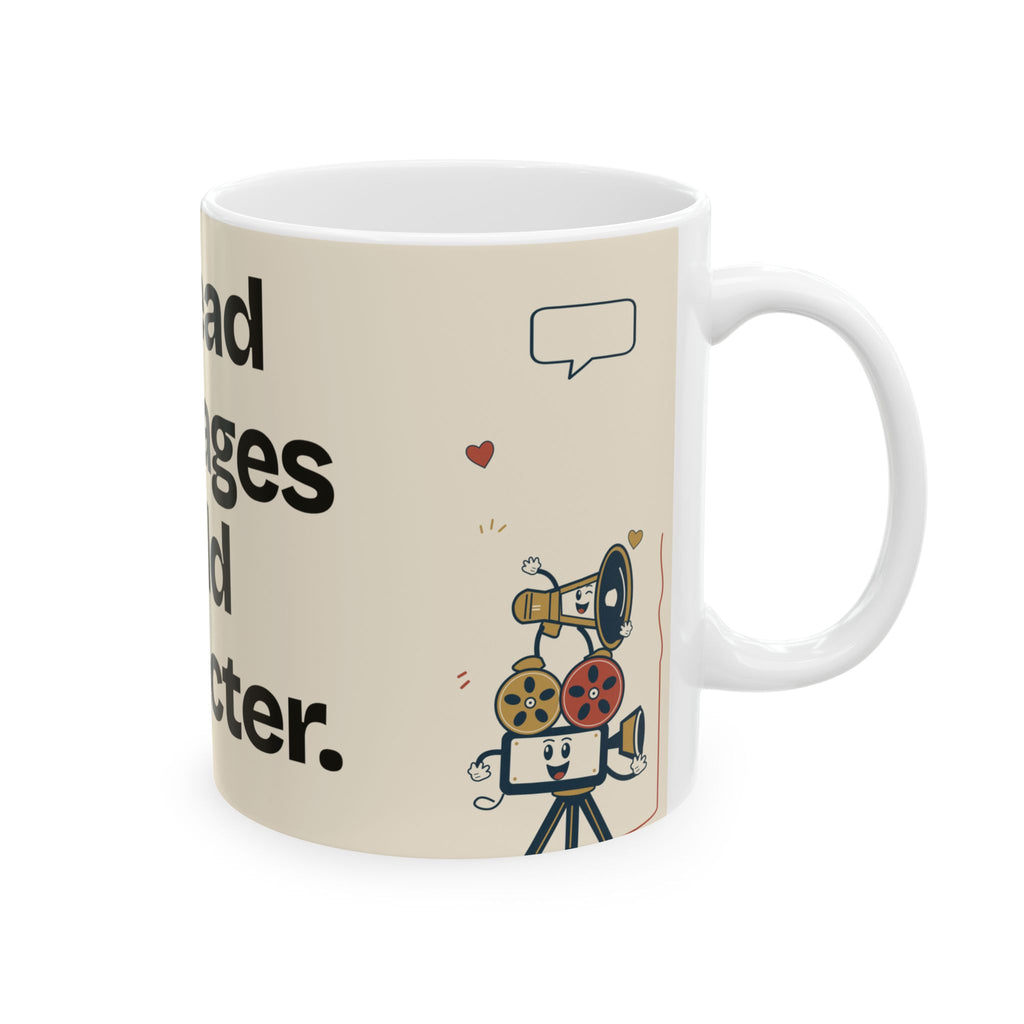 Unread Messages Build Character — Social Media Coffee Mug