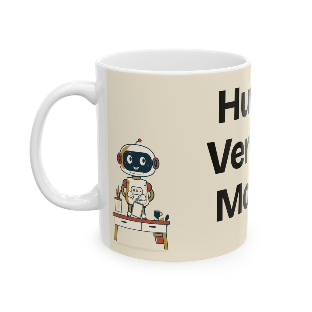 Human Verified. Mostly — AI Coffee Mug