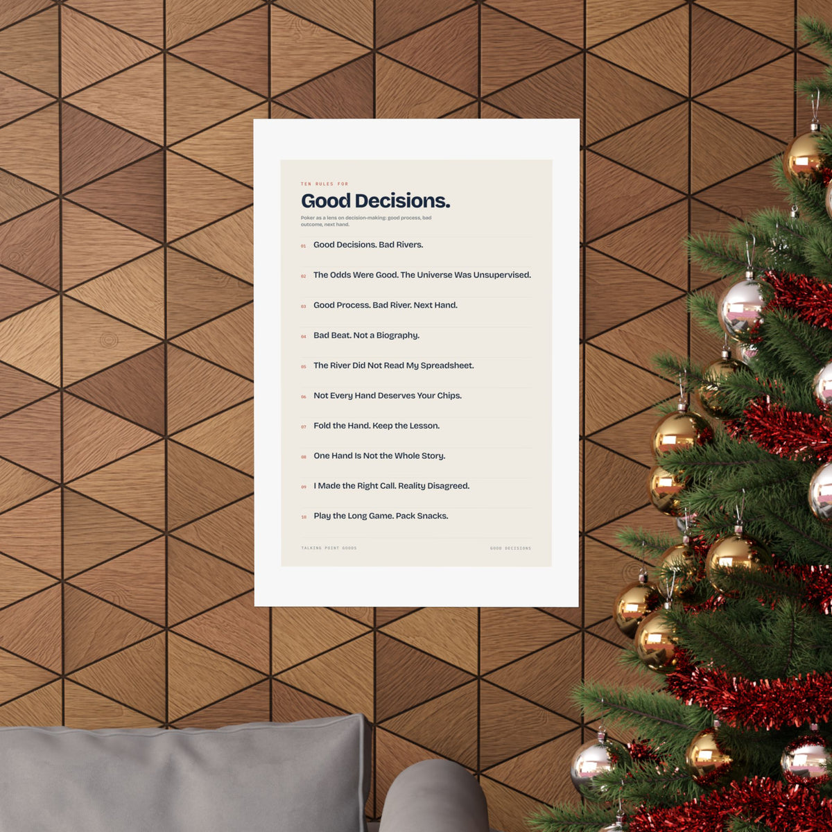 Ten Rules for Good Decisions — Manifesto Poster