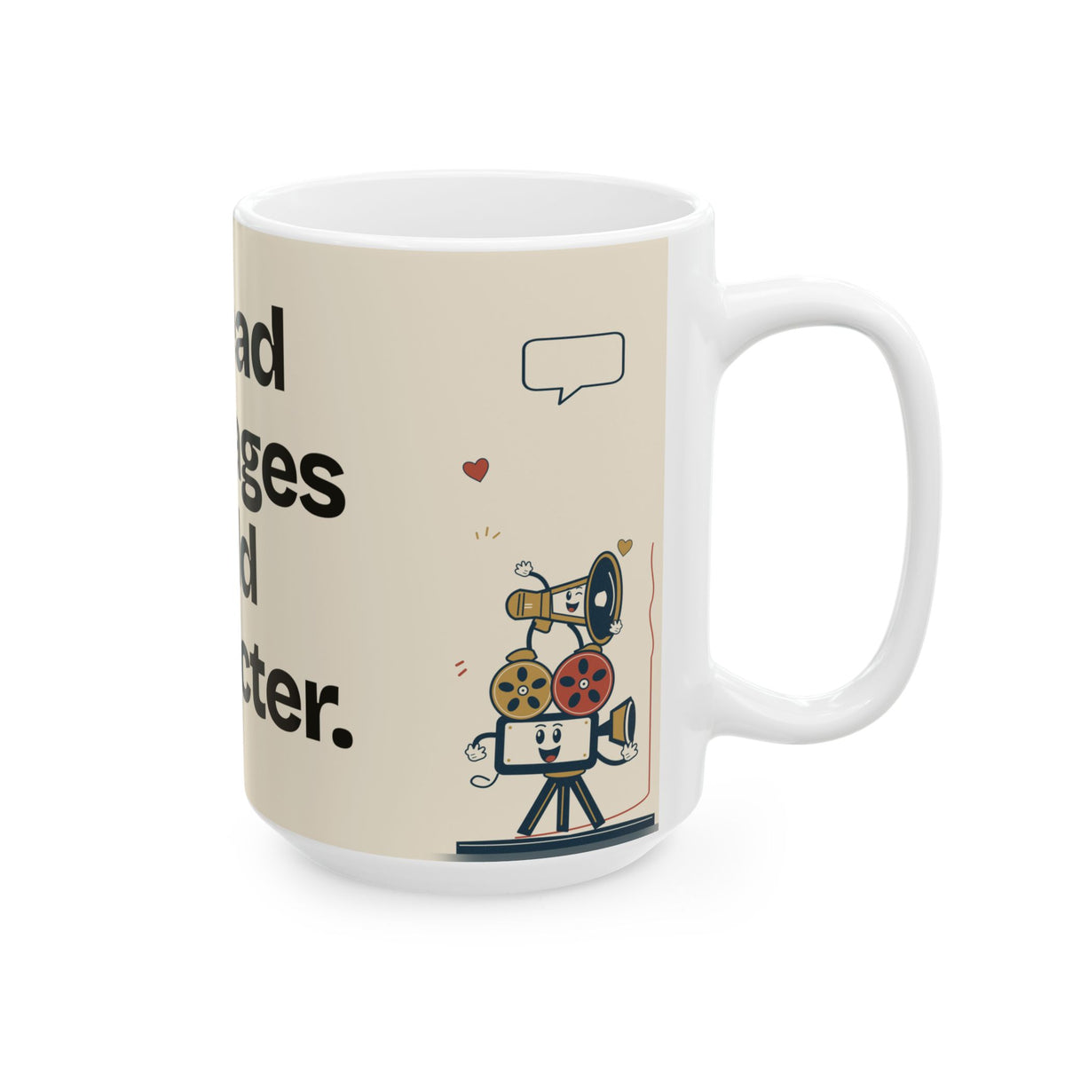 Unread Messages Build Character — Social Media Coffee Mug