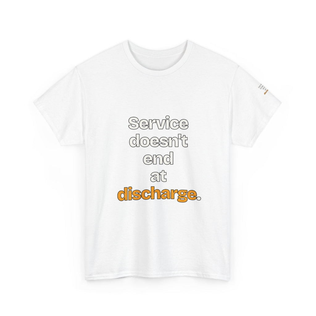 Service Doesn't End at Discharge — Praetorian League T-Shirt