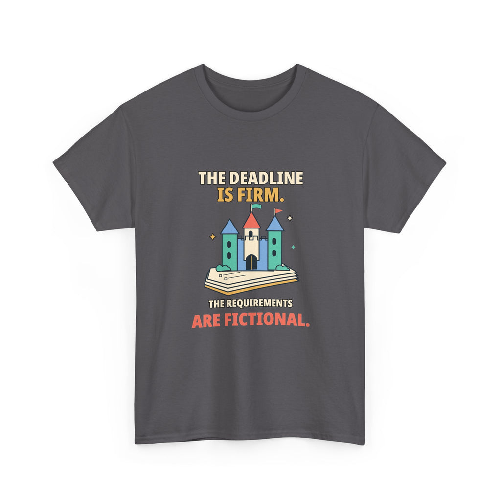 Fictional Requirements — Product Management T-Shirt