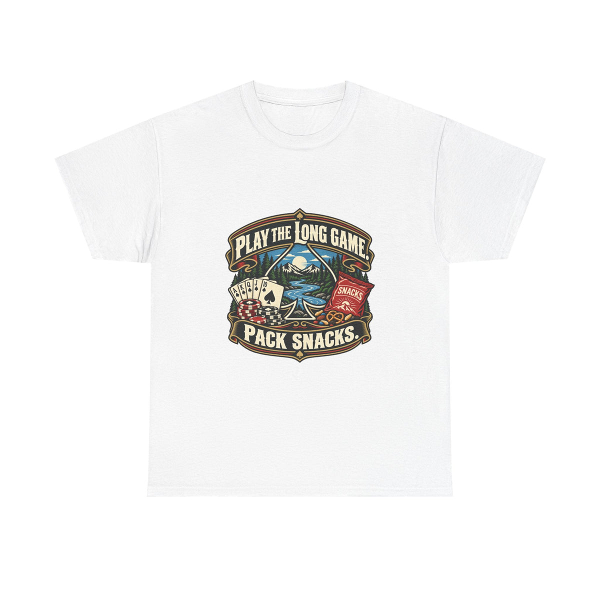 Play the Long Game. Pack Snacks. — Good Decisions T-Shirt