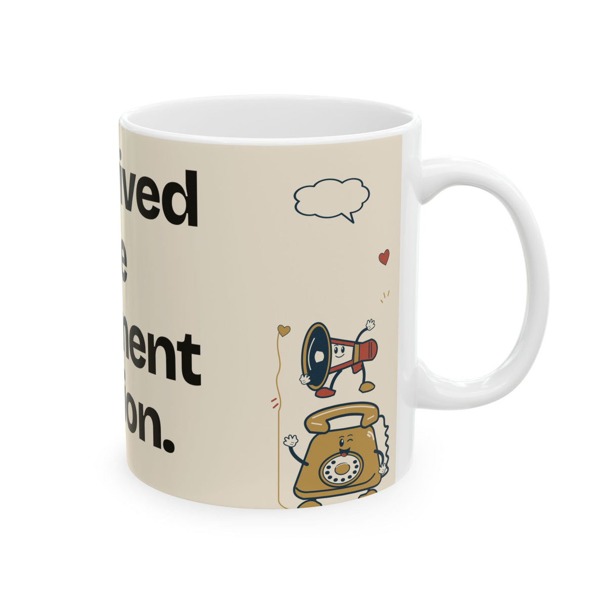 I Survived the Comment Section — Social Media Coffee Mug