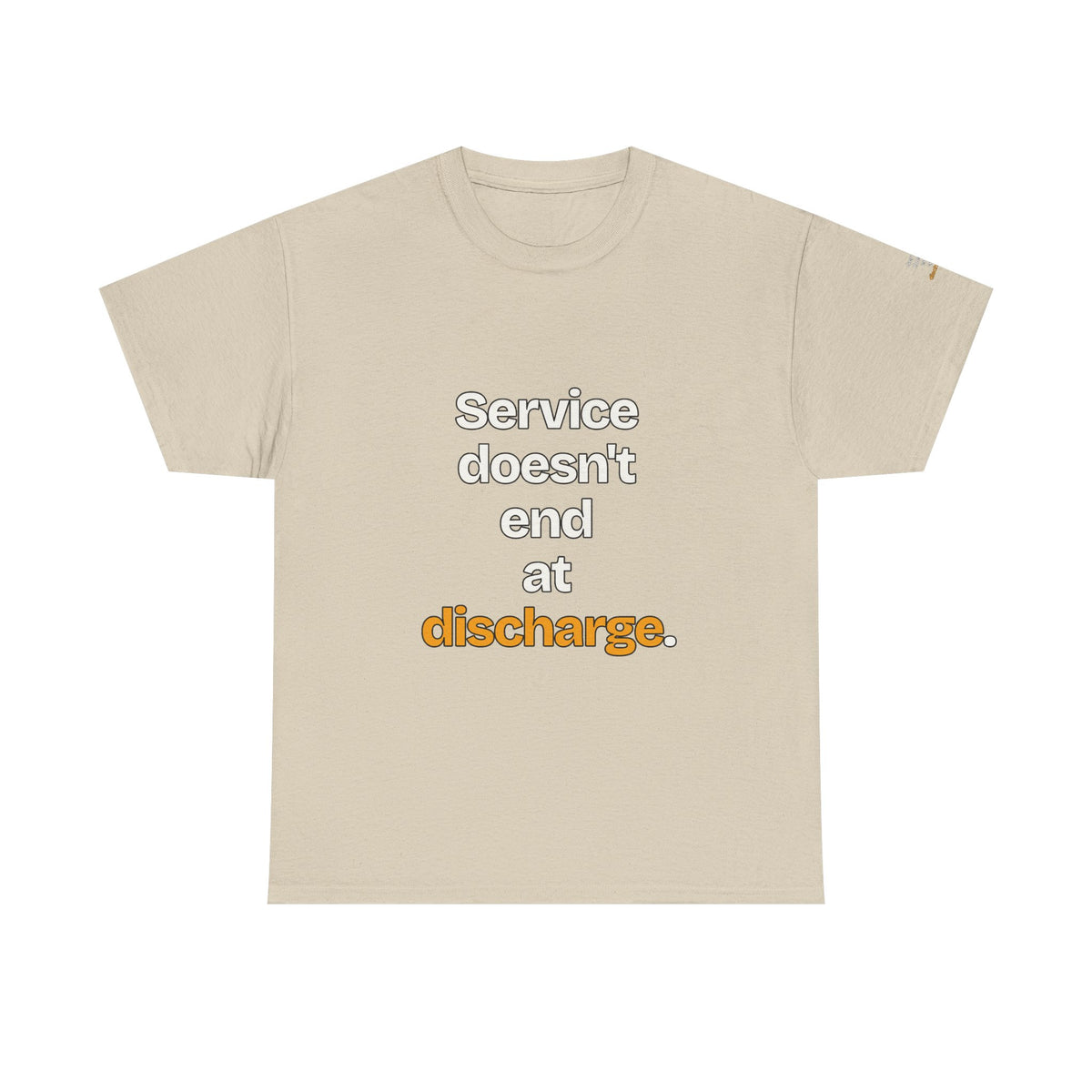 Service Doesn't End at Discharge — Praetorian League T-Shirt