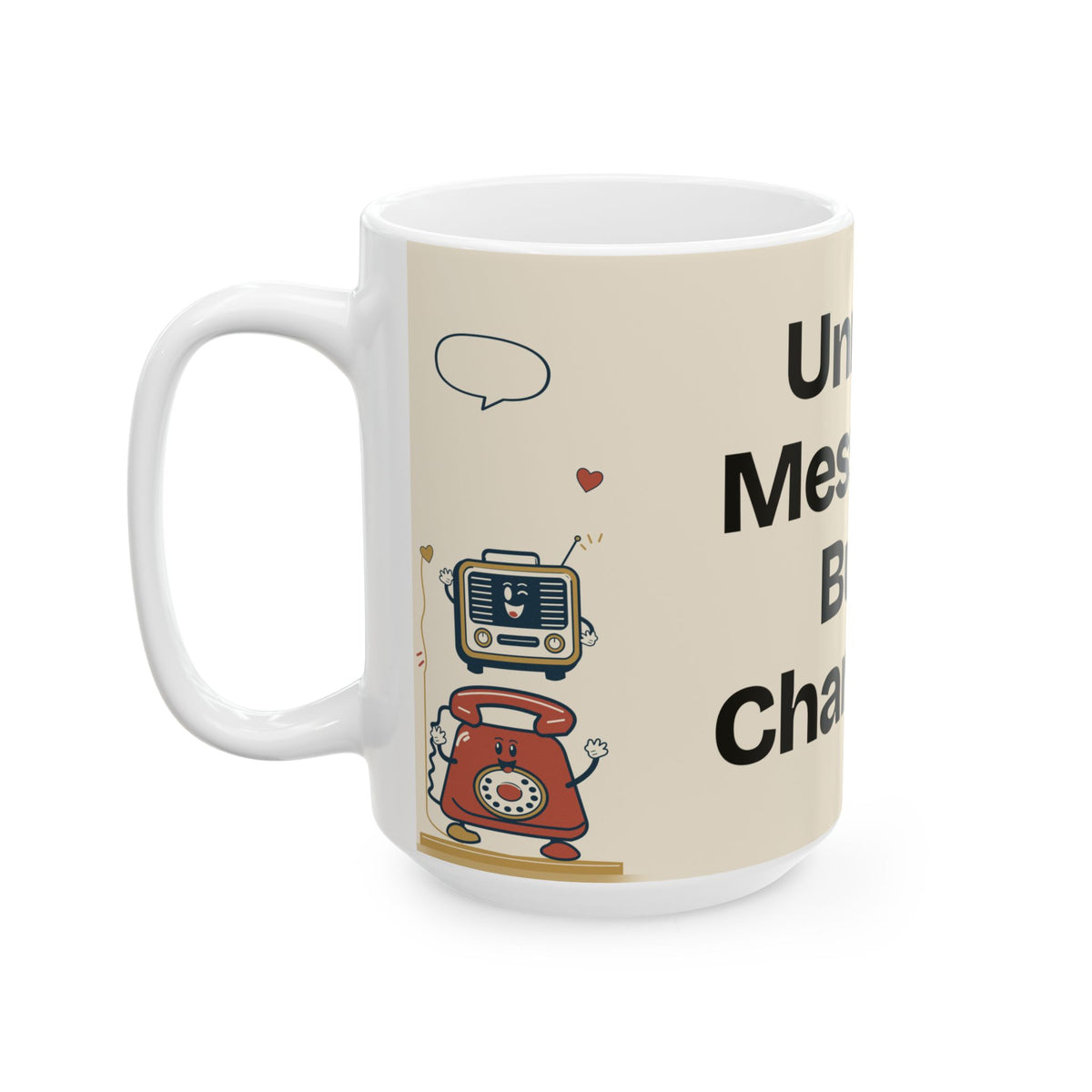 Unread Messages Build Character — Social Media Coffee Mug