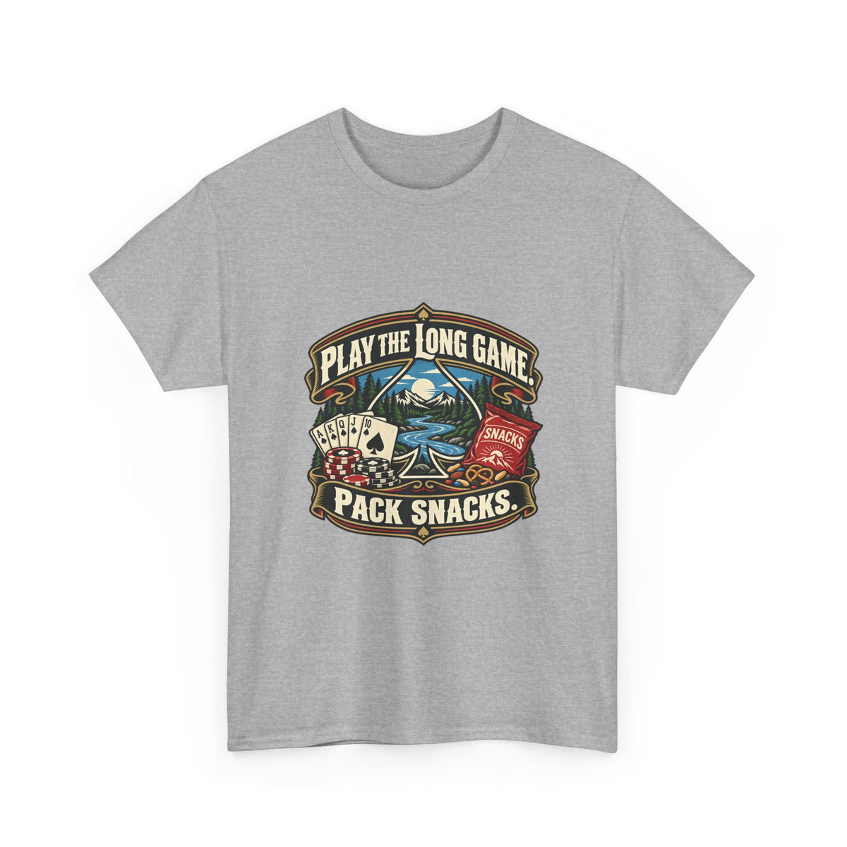 Play the Long Game. Pack Snacks. — Good Decisions T-Shirt