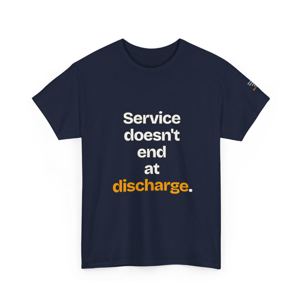 Service Doesn't End at Discharge — Praetorian League T-Shirt