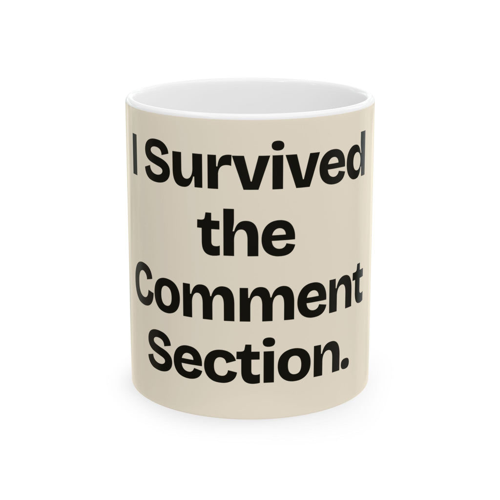 I Survived the Comment Section — Social Media Coffee Mug