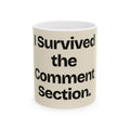 I Survived the Comment Section — Social Media Coffee Mug