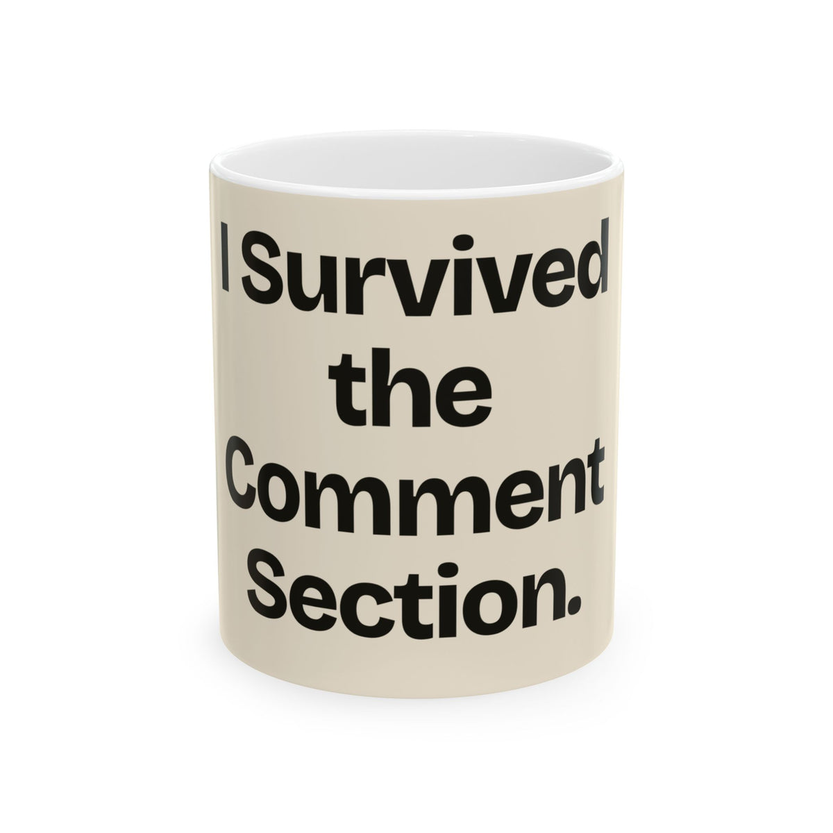 I Survived the Comment Section — Social Media Coffee Mug
