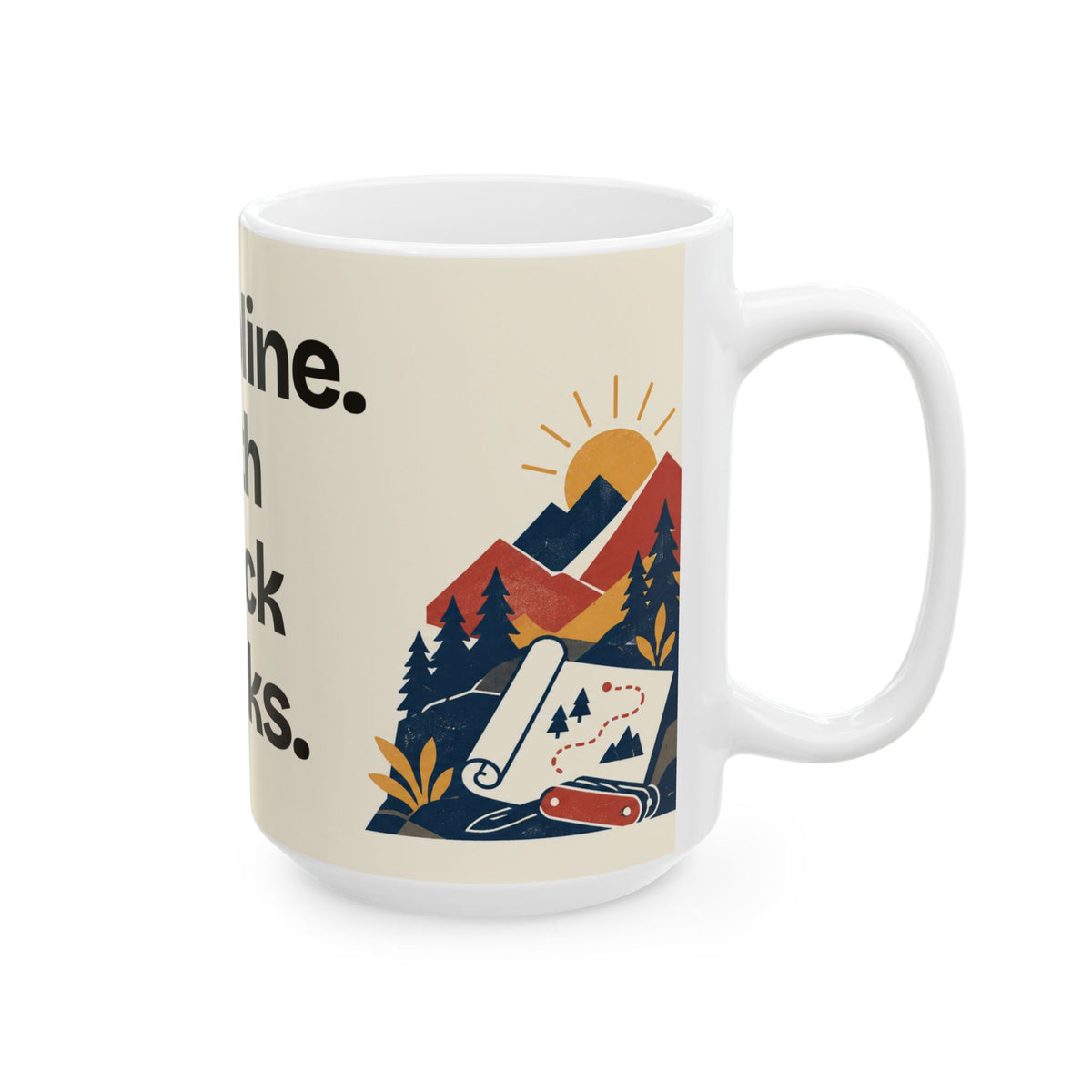 Discipline. With Snack Breaks — Motivation Coffee Mug